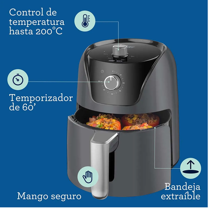 Freidora De Aire Oster Manual, Capacidad 4 L, Negro