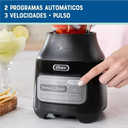 Licuadora Value Plus Oster Vaso Vidrio, 3 Velocidades, Negro