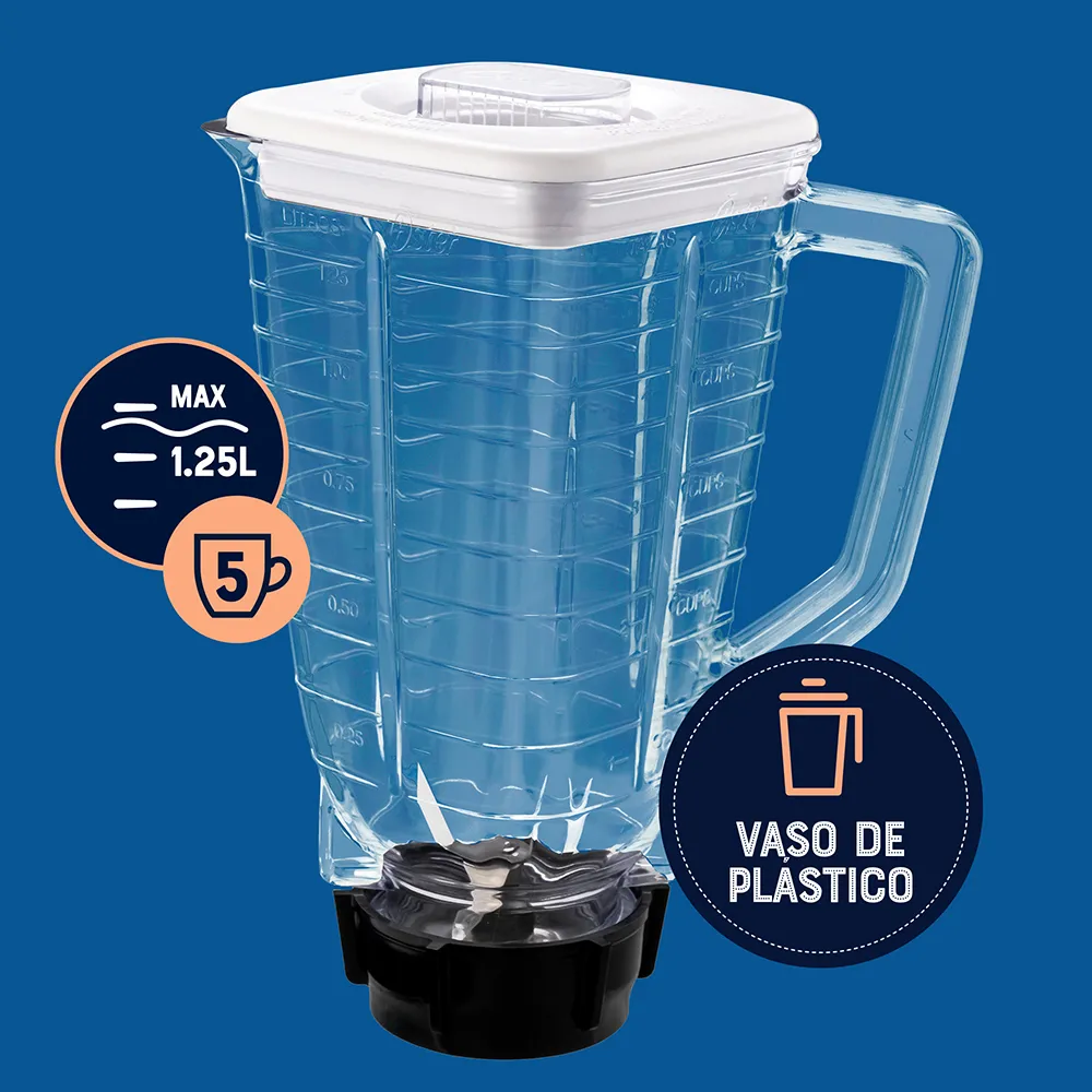 Licuadora Kaliman Oster Vaso Plástico, Rotary, Blanco