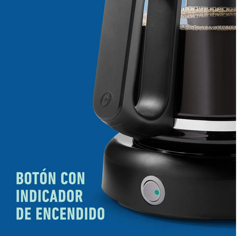 Cafetera Oster 12 Tazas, Programable, Negro