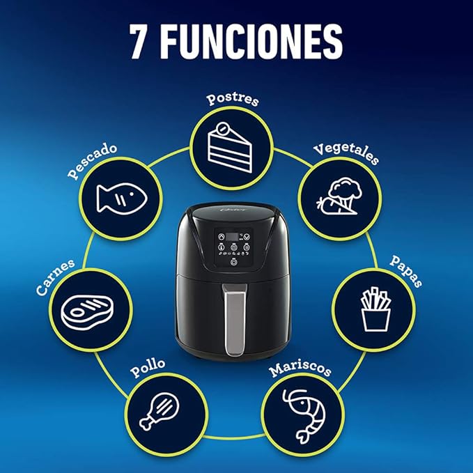 Freidora De Aire Oster Digital, Capacidad 1.8 L, Negro