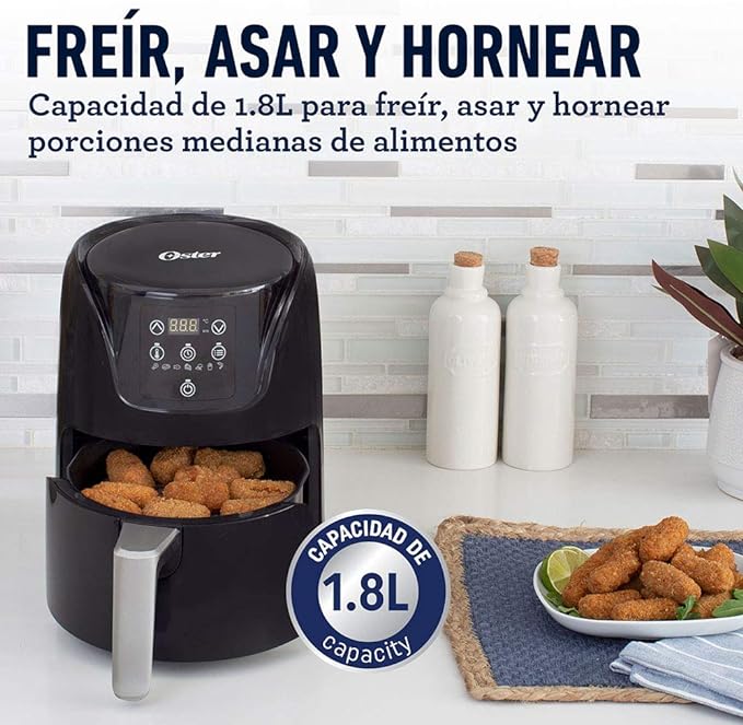 Freidora De Aire Oster Digital, Capacidad 1.8 L, Negro