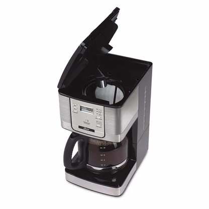 Cafetera Oster Térmica 12 Tazas, Programable, Cromo- Negro