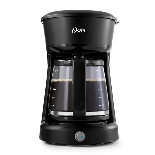 Cafetera Oster 12 Tazas, Programable, Negro