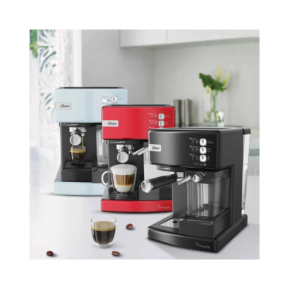 Cafetera Espresso Oster Prima Latte Jr Roja