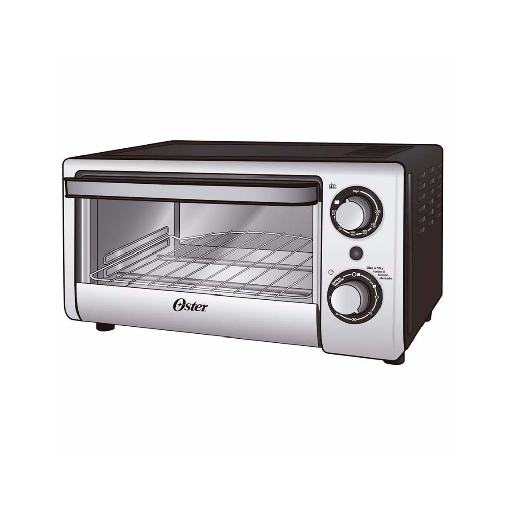 Horno Tostador Oster 10 Litros, Plata