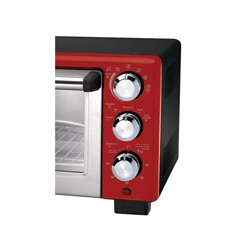 Horno Tostador Oster 18 Litros, Rojo