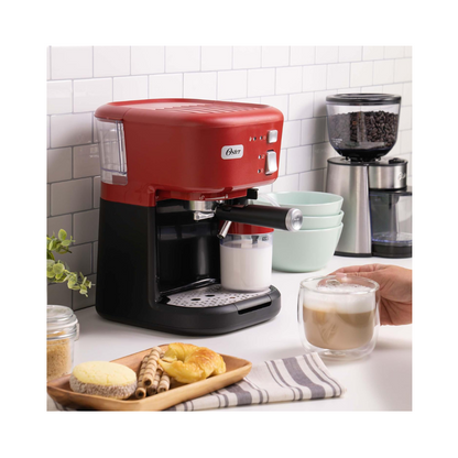 Cafetera Espresso Oster Prima Latte Jr Roja