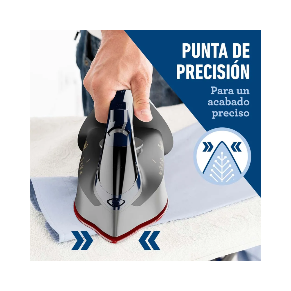 Plancha De Vapor Oster Aeroceramic Iron, Azul- Plata